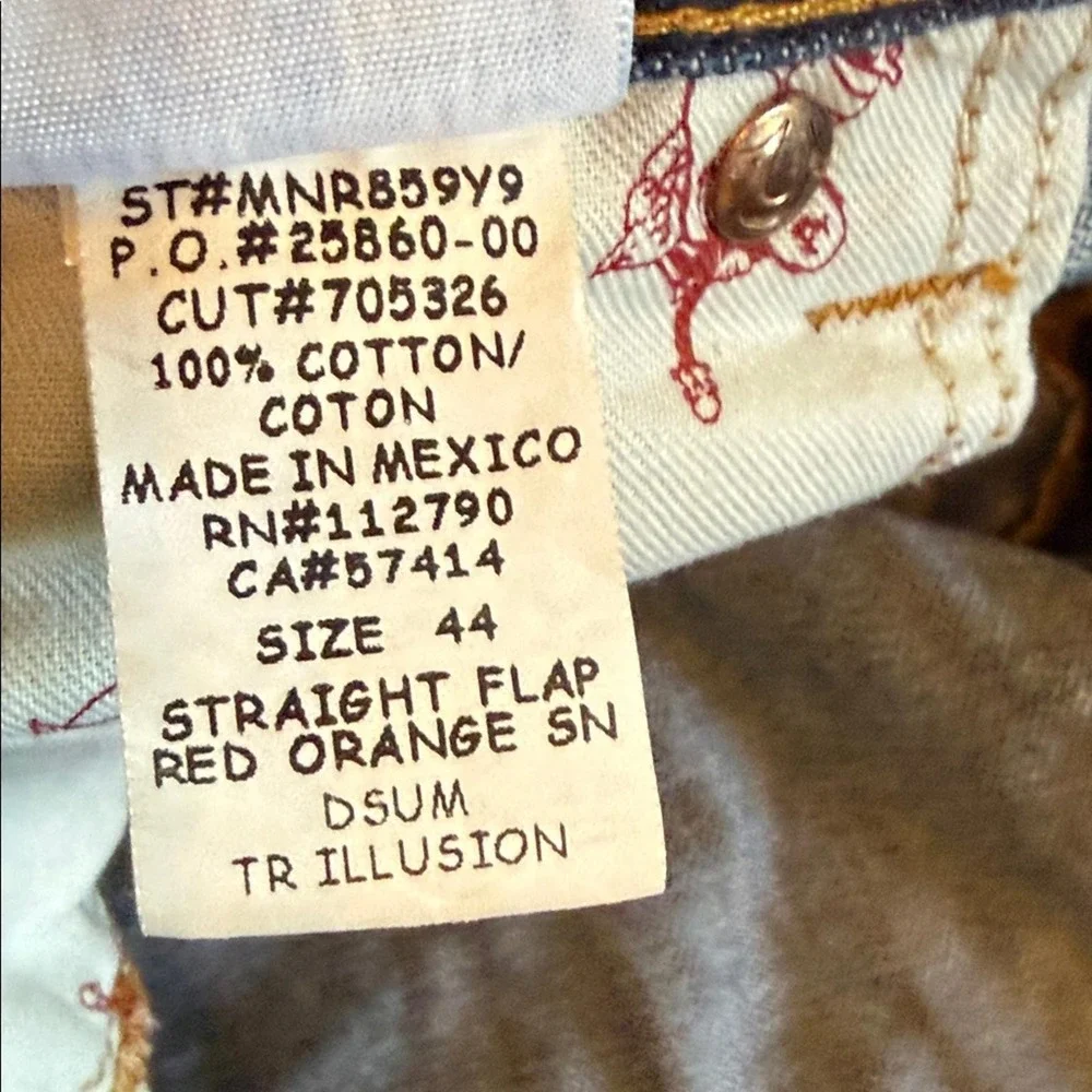True Religion Medium Wash Blue Denim Jeans‎ Mens 44